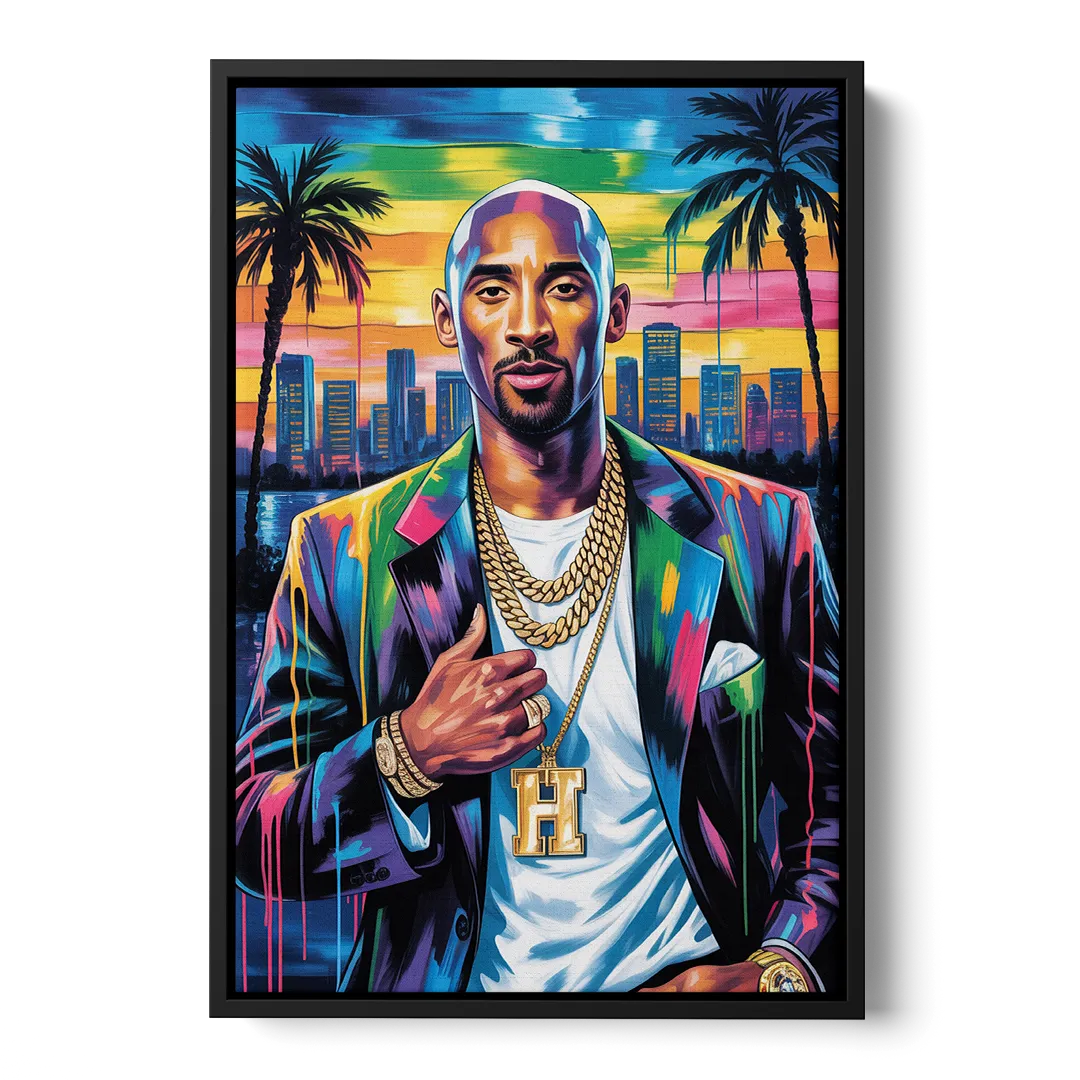 Mamba 2.0 Front - Black Canvas Wall Art