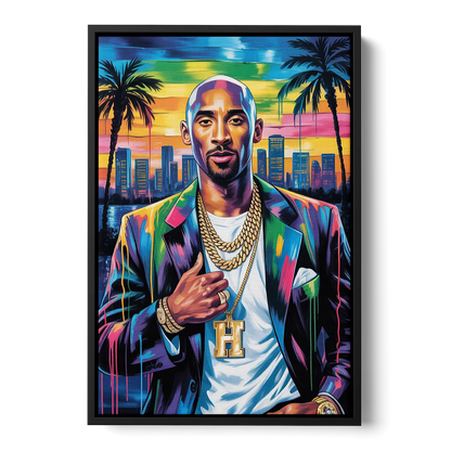 Mamba 2.0 Front - Black Canvas Wall Art