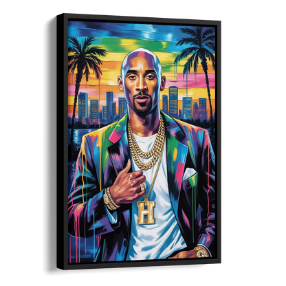 Mamba 2.0 Side - Black Canvas Wall Art