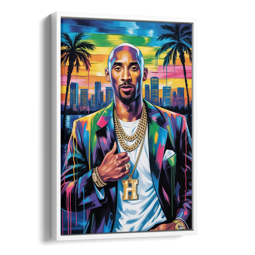Mamba 2.0 Side - White Canvas Wall Art