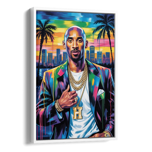 Mamba 2.0 Side - White Canvas Wall Art