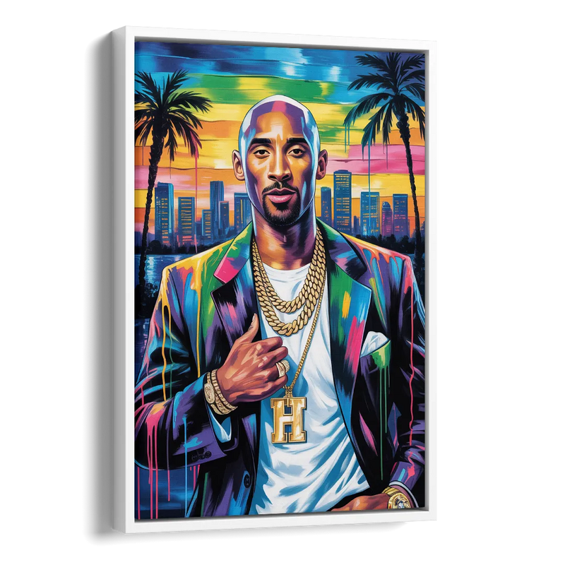 Mamba 2.0 Side - White Canvas Wall Art