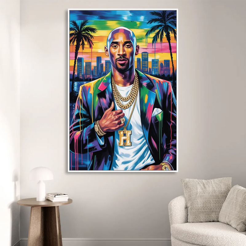 Mamba 2.0 Living Room - White Canvas Wall Art