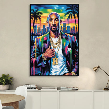 Mamba 2.0 Living Room - Black Canvas Wall Art