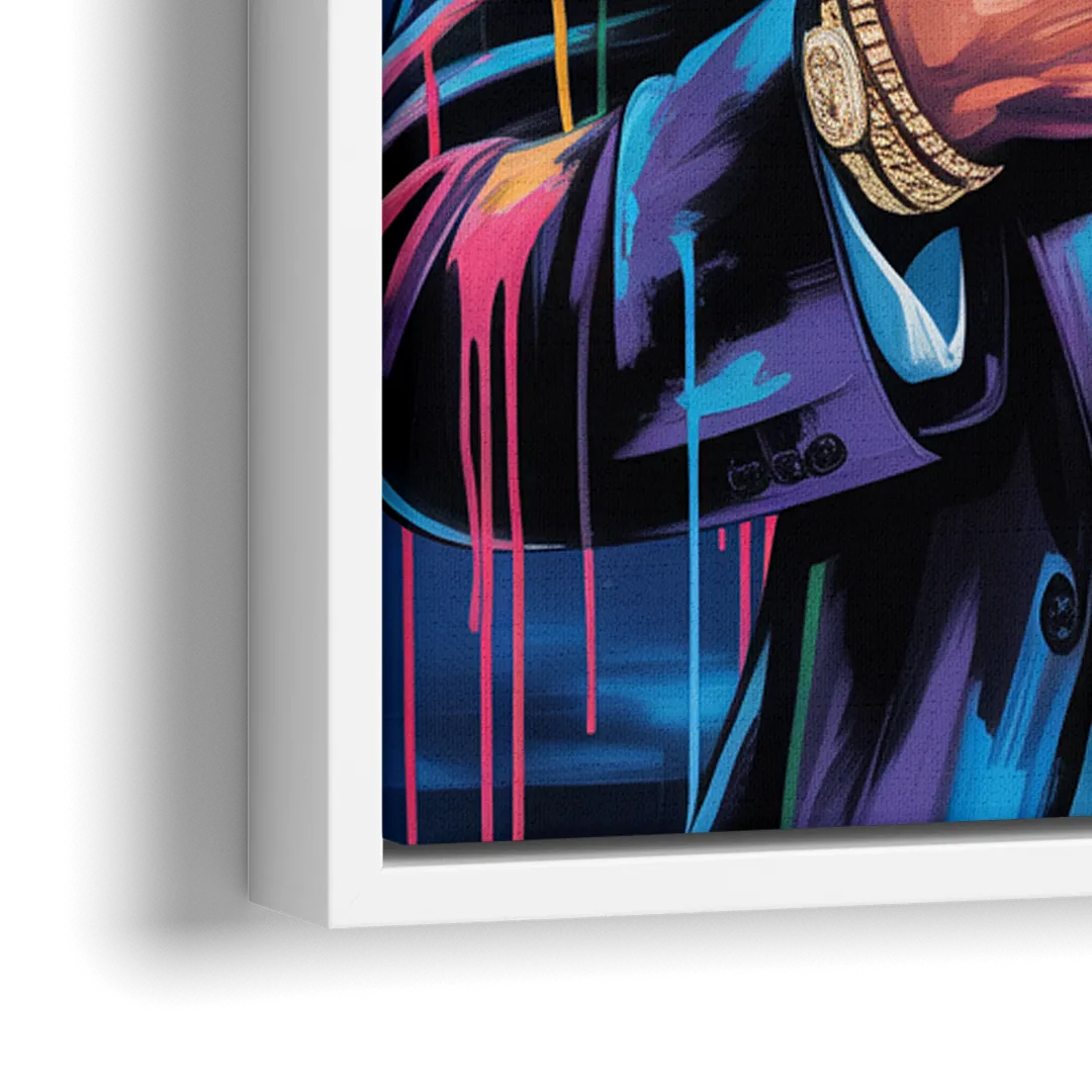 Mamba 2.0 - Close-Up White Frame Canvas