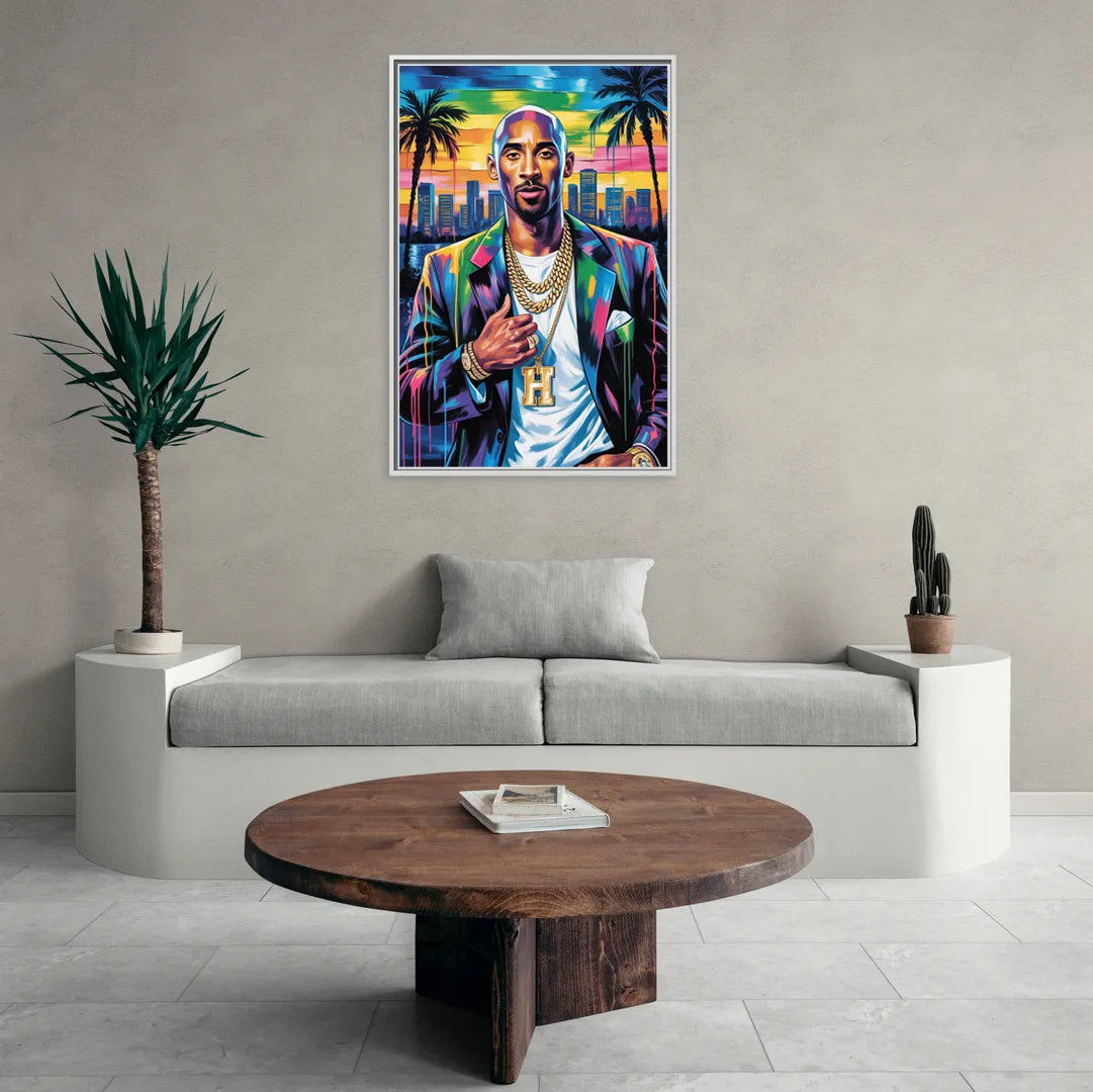 Mamba 2.0 - Living Room White Frame Canvas