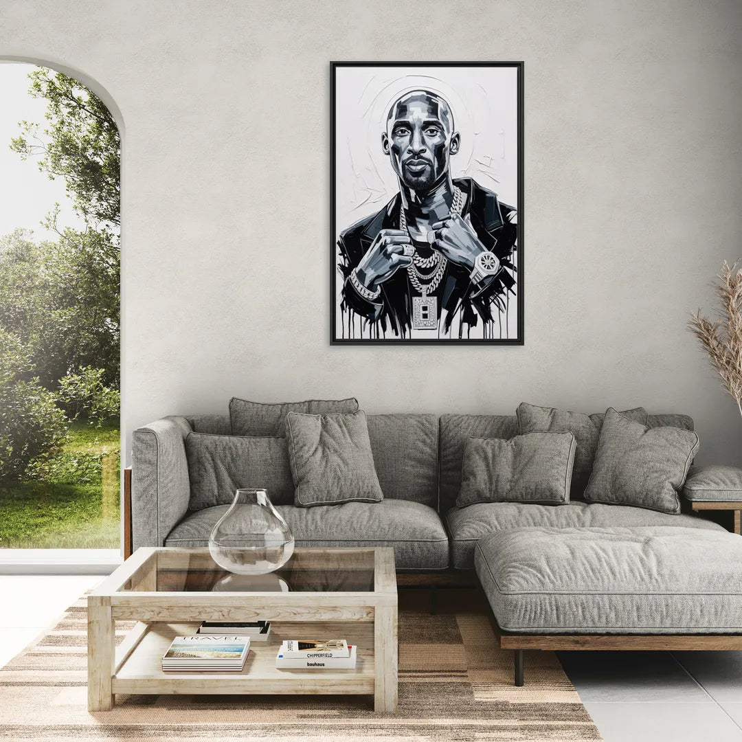 Mamba - Living Room Black Frame Canvas