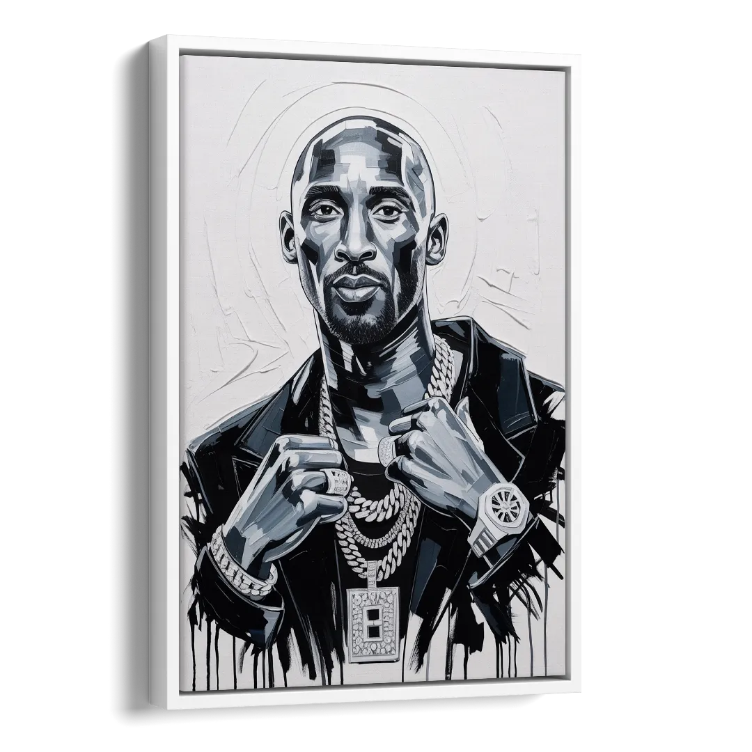 Mamba Side - White Canvas Wall Art