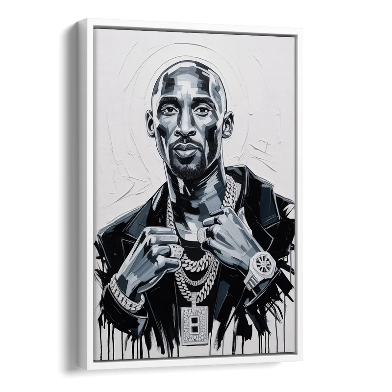 Mamba Side - White Canvas Wall Art