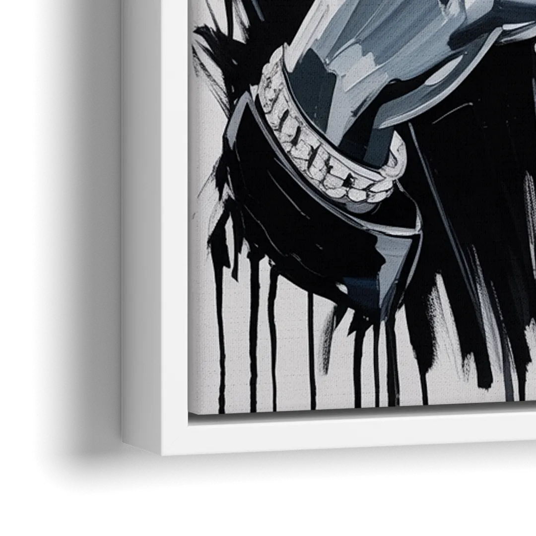 Mamba - Close-Up White Frame Canvas