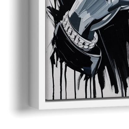 Mamba - Close-Up White Frame Canvas