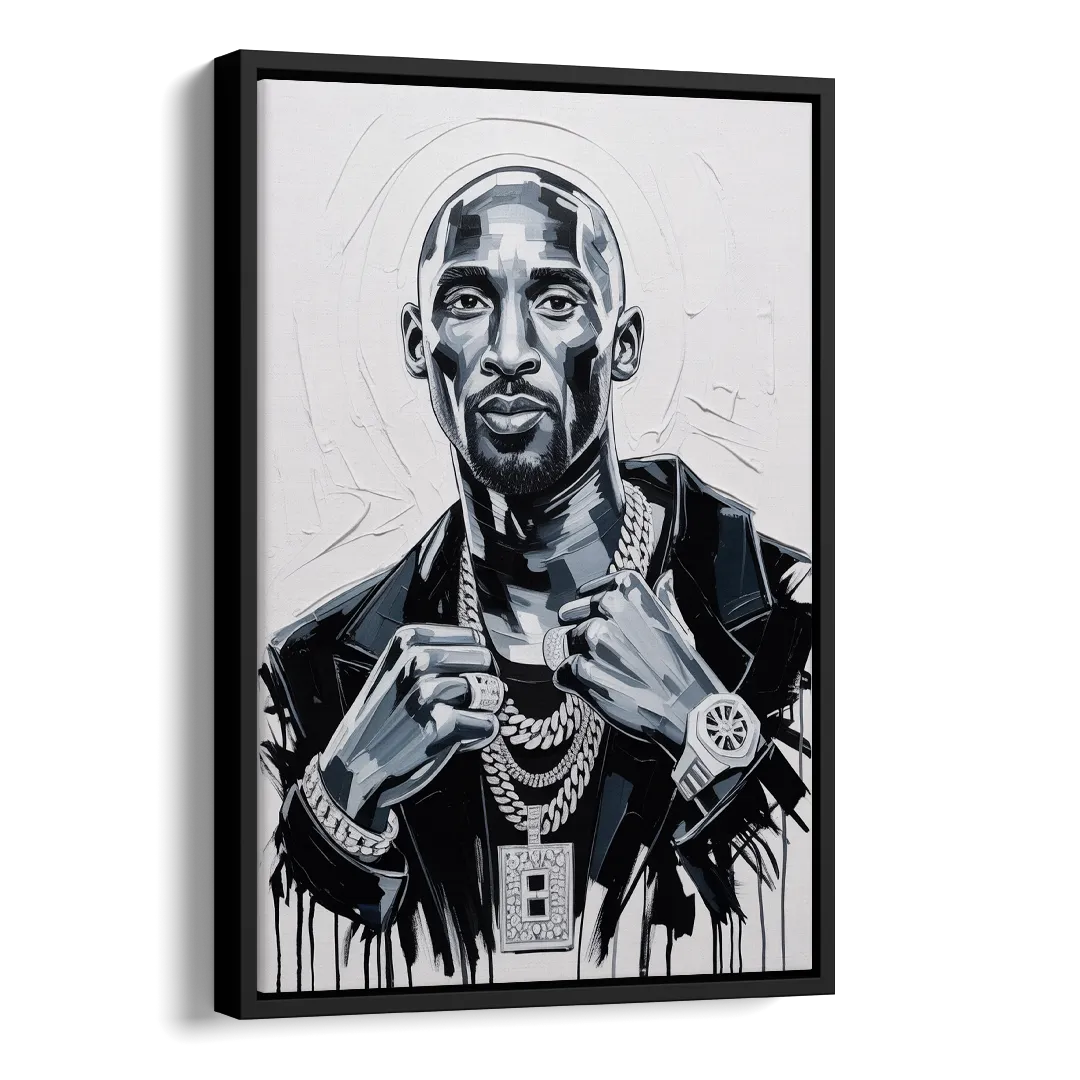 Mamba Side - Black Canvas Wall Art