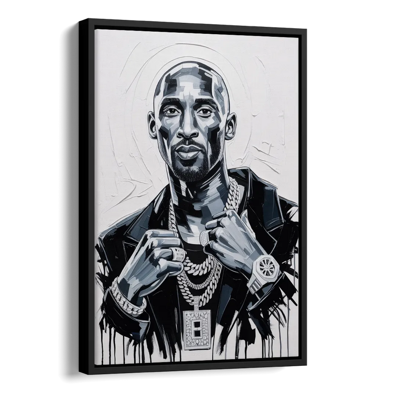Mamba Side - Black Canvas Wall Art