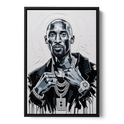 Mamba - Black Frame Canvas