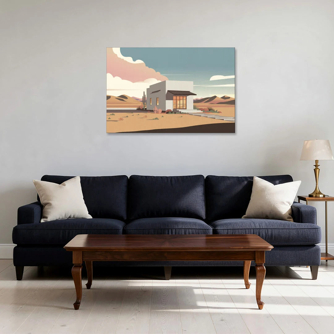 Marfa Artistic Vibes - Canvas Wall Art - Sofa - 36x24