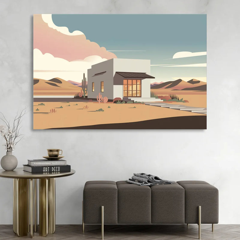 Marfa Artistic Vibes Living Room - Canvas Wall Art