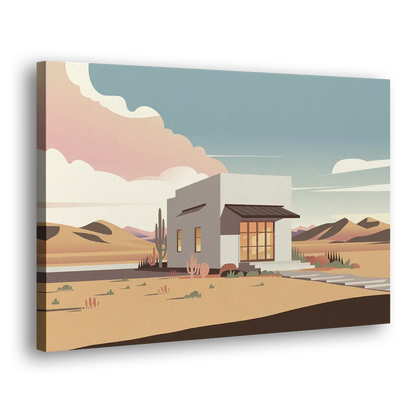 Marfa Artistic Vibes Side - Canvas Wall Art