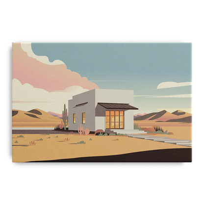 Marfa Artistic Vibes Front - Canvas Wall Art