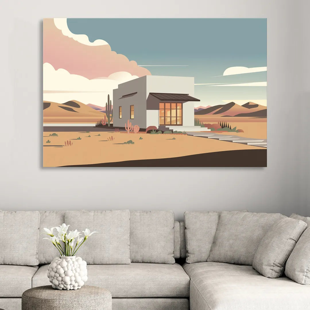 Marfa Artistic Vibes Sitting Room - Canvas Wall Art