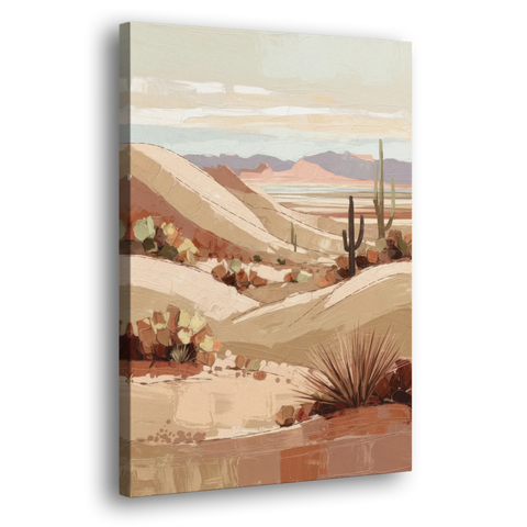 Marfa Desert Landscape - Canvas Wall Art - Side