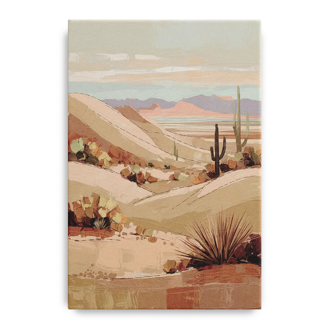 Marfa Desert Landscape Front - Canvas Wall Art
