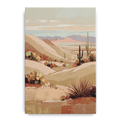 Marfa Desert Landscape Front - Canvas Wall Art