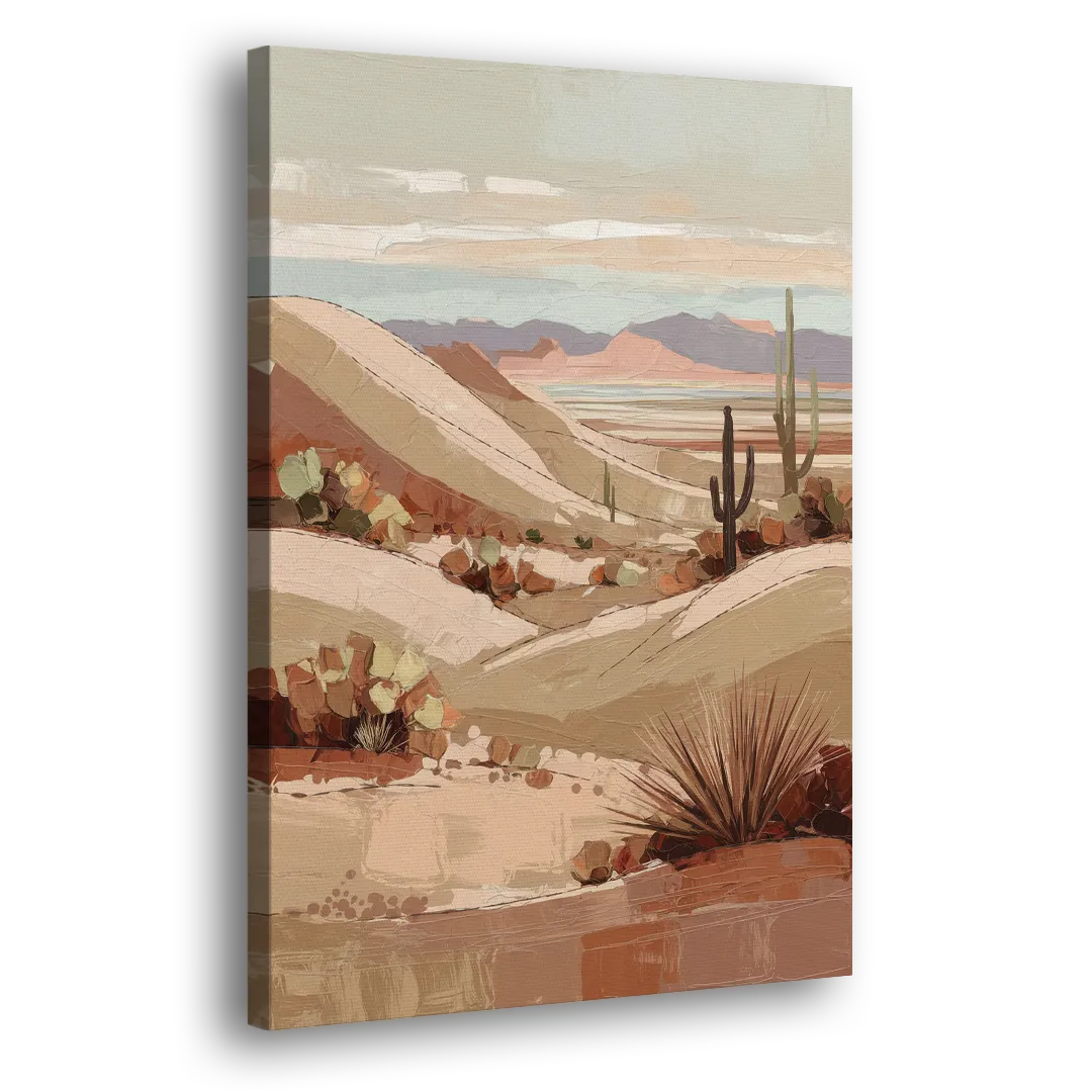 Marfa Desert Landscape Side - Canvas Wall Art
