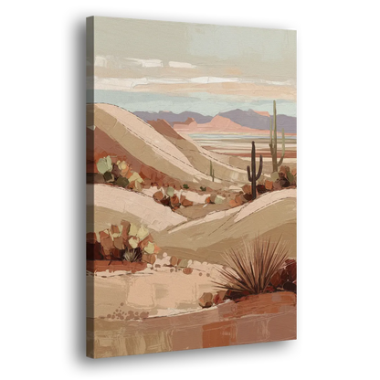 Marfa Desert Landscape Side - Canvas Wall Art