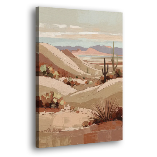 Marfa Desert Landscape Side - Canvas Wall Art