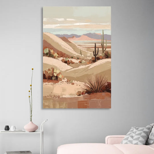 Marfa Desert Landscape Living Room - Canvas Wall Art