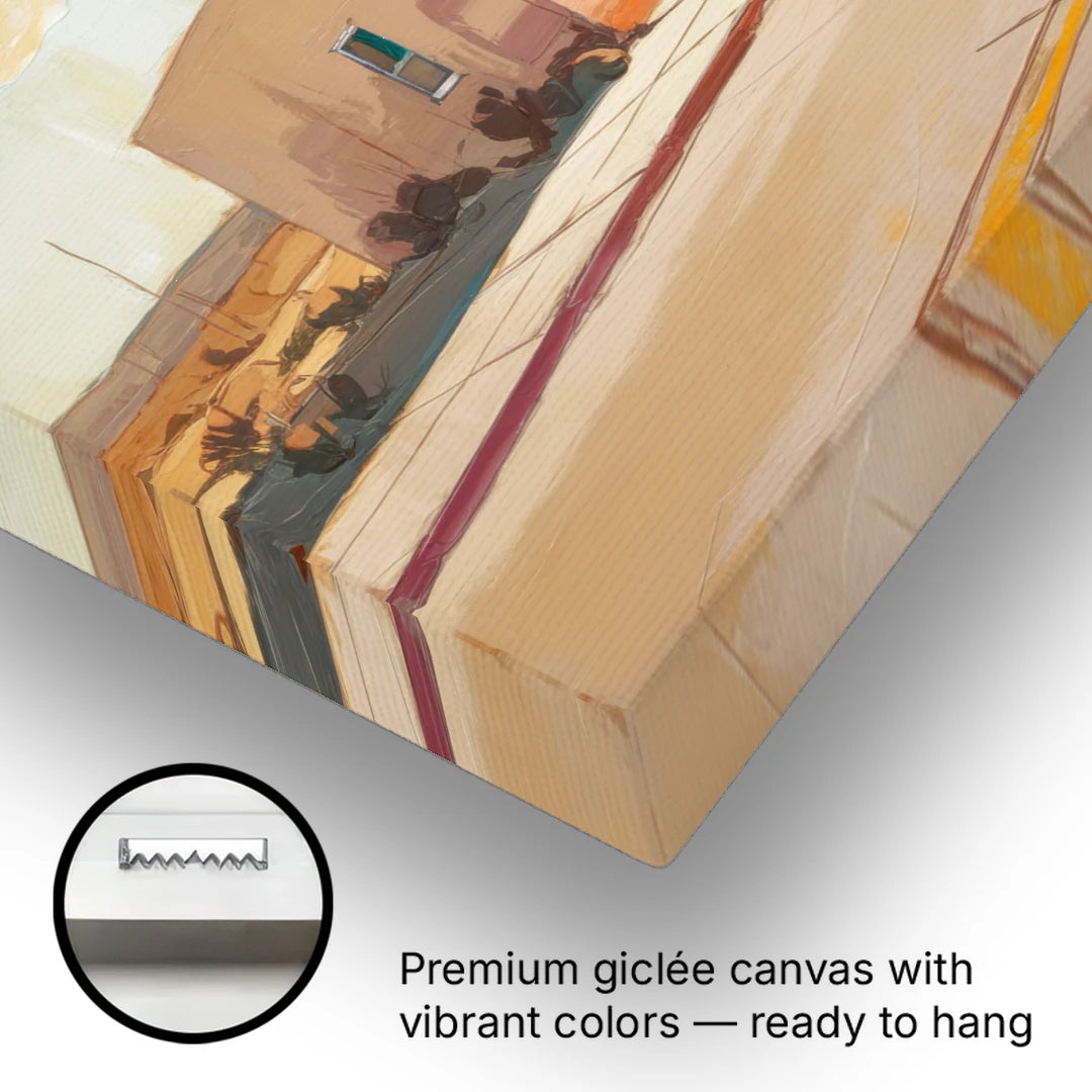 Marfa Roadside Charm - Canvas Wall Art - Gallery Wrap Corner