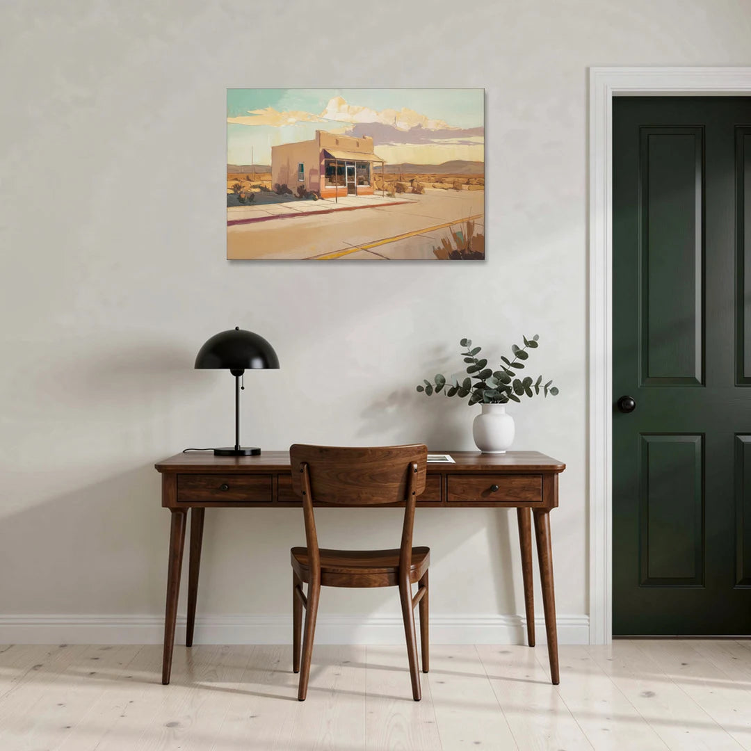 Marfa Roadside Charm - Canvas Wall Art - Office - 36x24