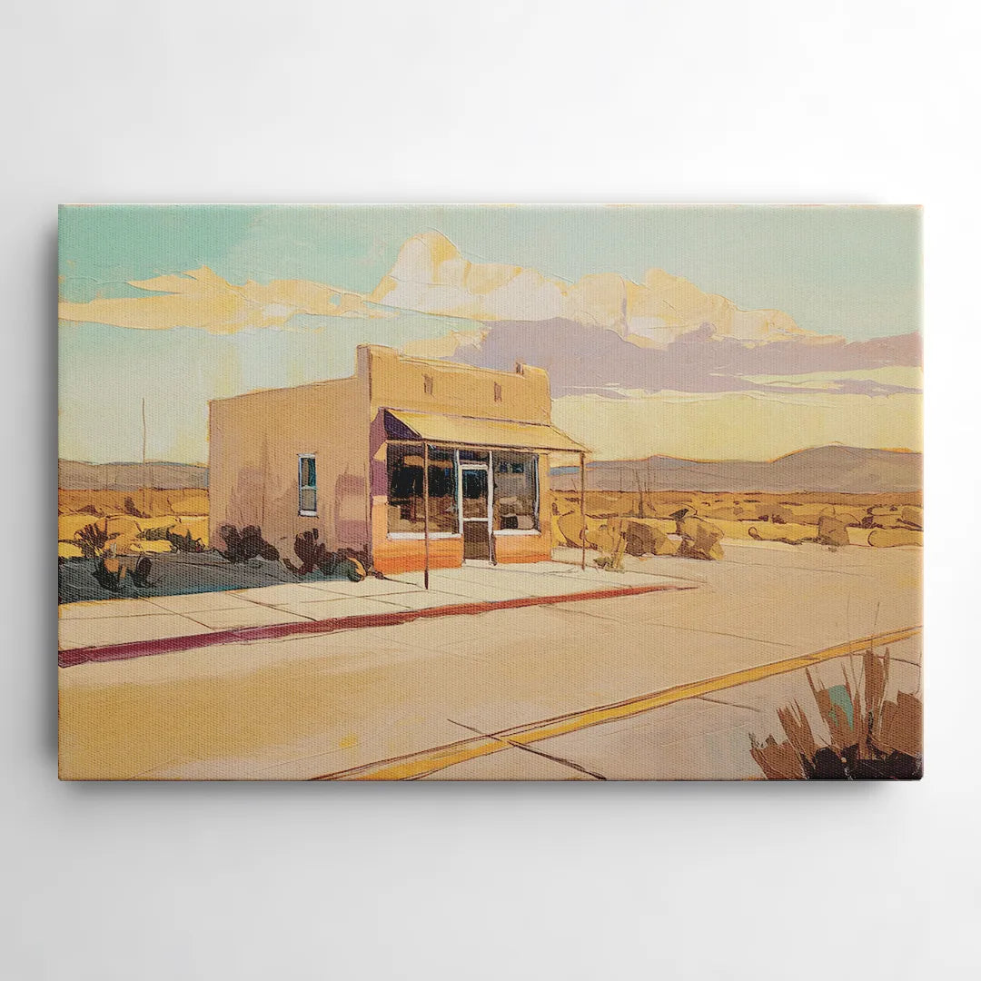 Marfa Roadside Charm - Canvas Wall Art