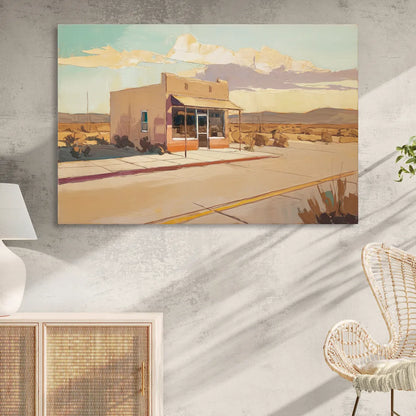 Marfa Roadside Charm Sitting Room - Canvas Wall Art