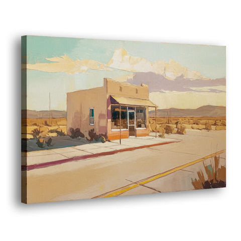 Marfa Roadside Charm - Canvas Wall Art