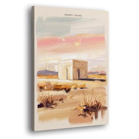 Marfa Scenic Beauty - Canvas Wall Art - Side
