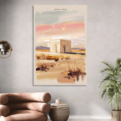 Marfa Scenic Beauty Sitting Room - Canvas Wall Art