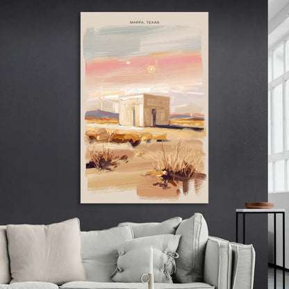 Marfa Scenic Beauty Living Room - Canvas Wall Art