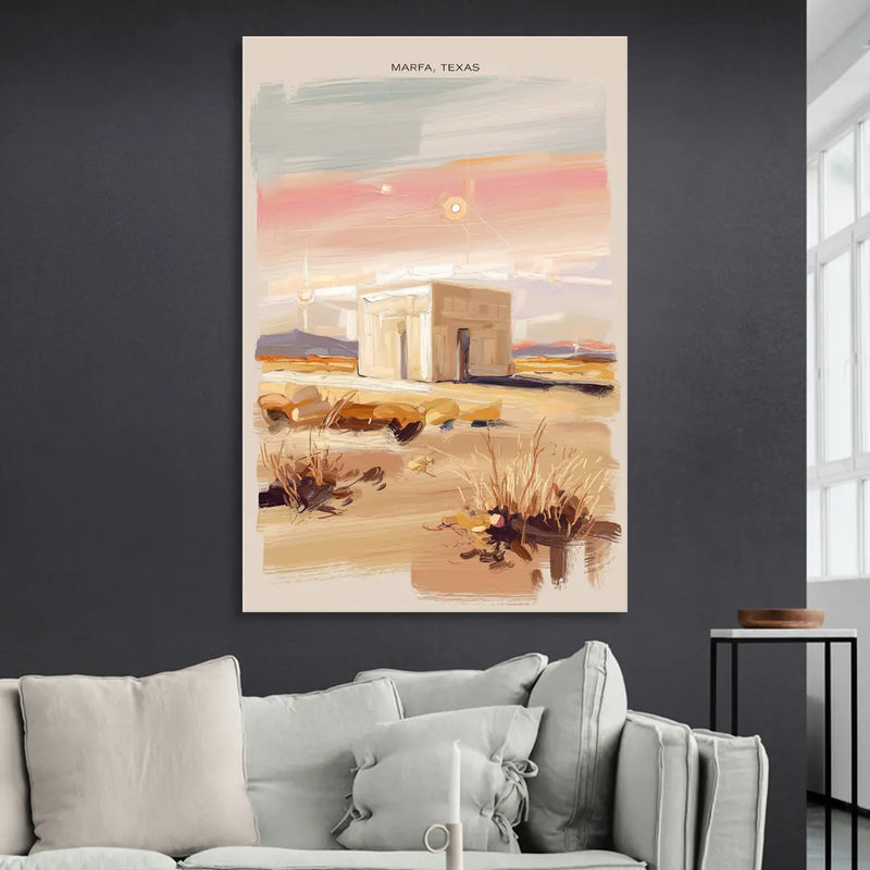 Marfa Scenic Beauty Living Room - Canvas Wall Art