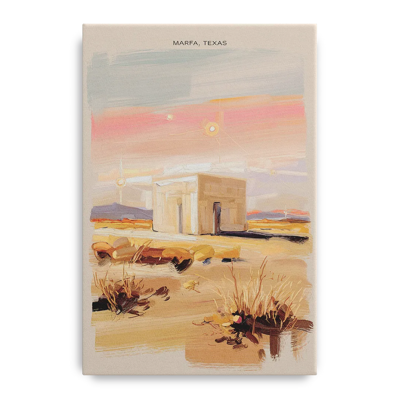 Marfa Scenic Beauty Front - Canvas Wall Art