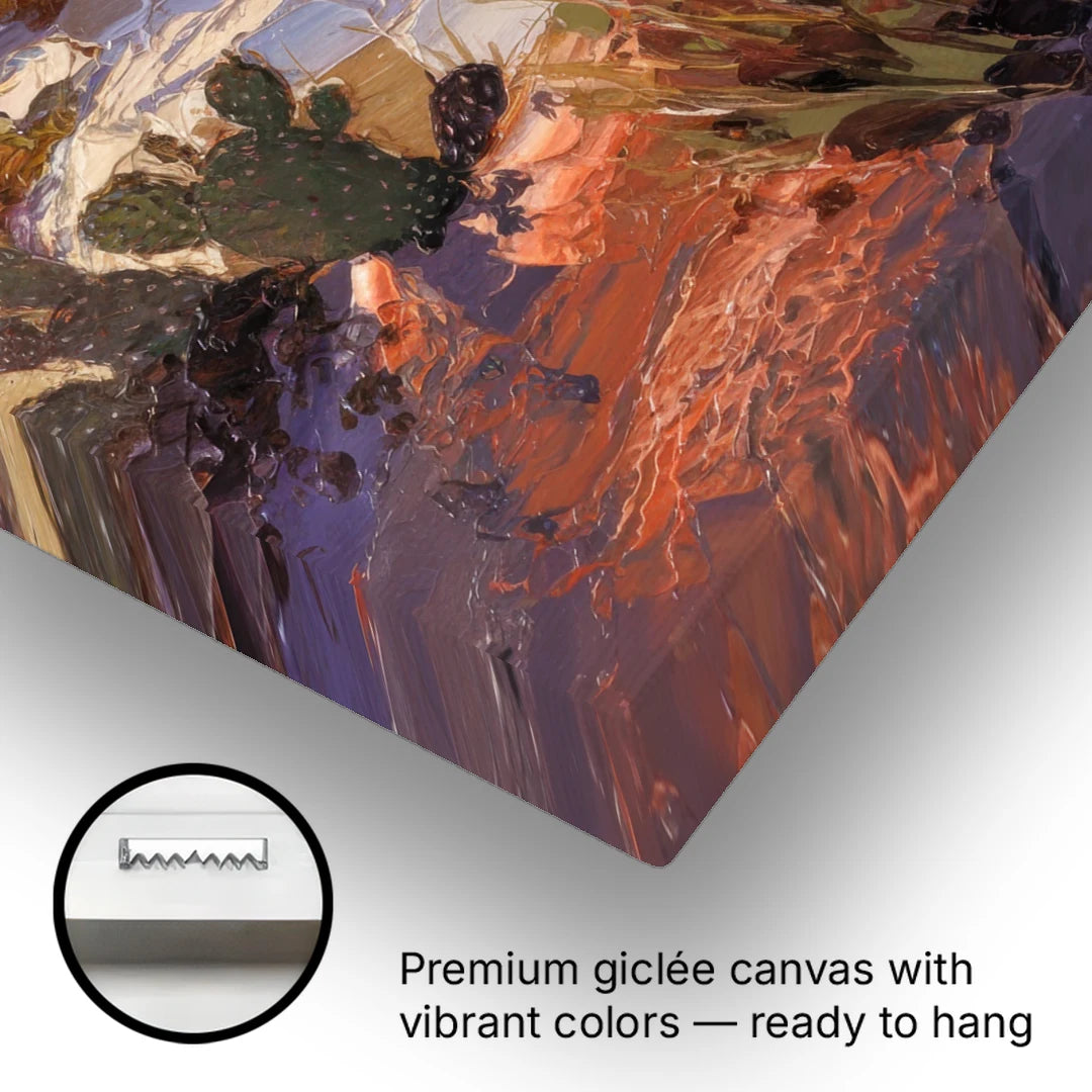 Marfa Sunset Glow - Canvas Wall Art - Gallery Wrap Corner