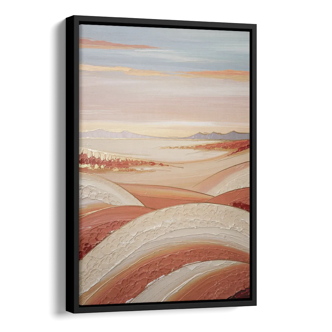 Marfa Texas Horizon Side - Black Canvas Wall Art