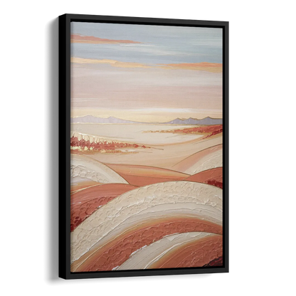 Marfa Texas Horizon Side - Black Canvas Wall Art