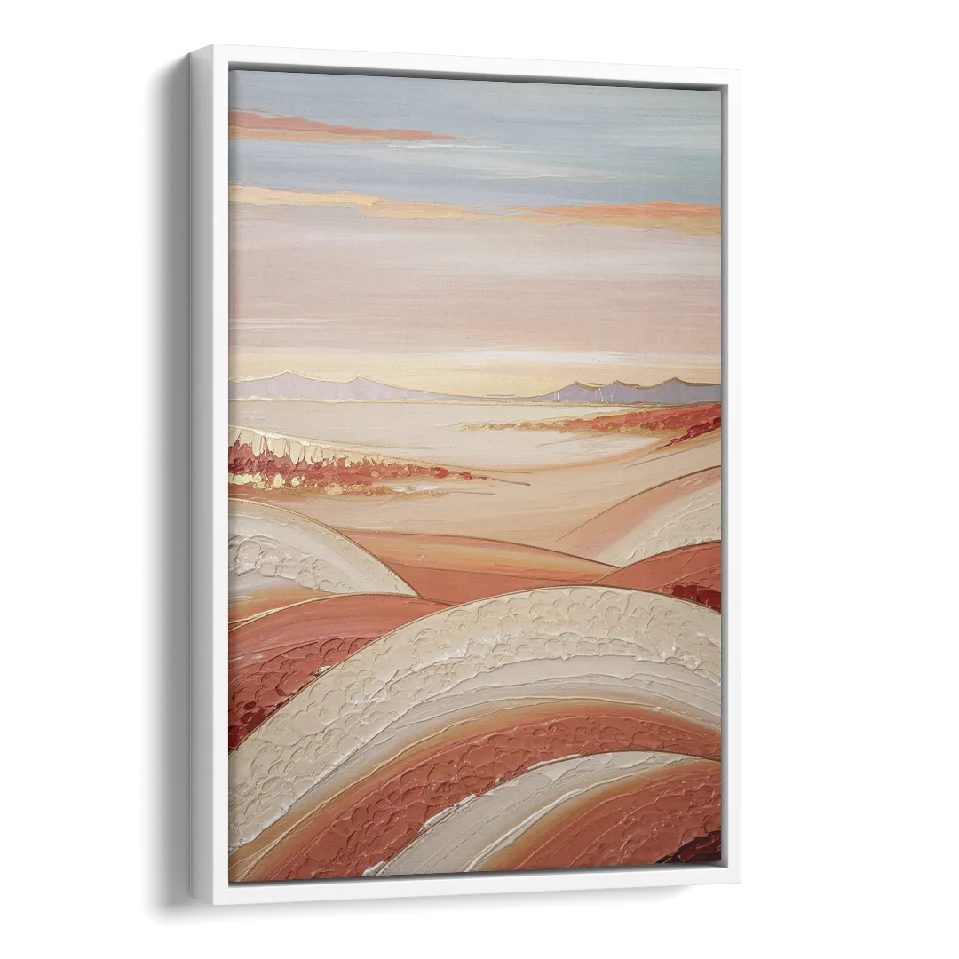 Marfa Texas Horizon Side - White Canvas Wall Art