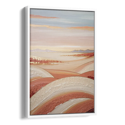 Marfa Texas Horizon Side - White Canvas Wall Art
