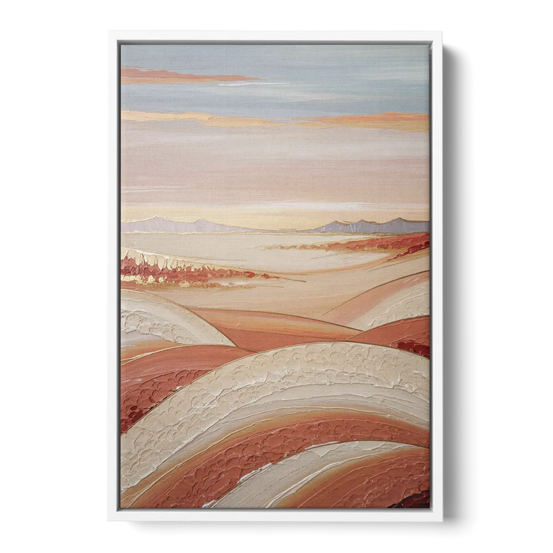 Marfa Texas Horizon Front - White Canvas Wall Art