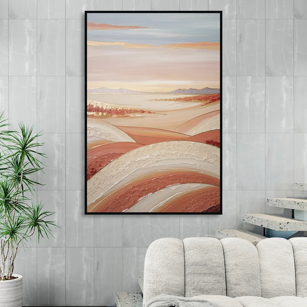 Marfa Texas Horizon Living Room - Black Canvas Wall Art