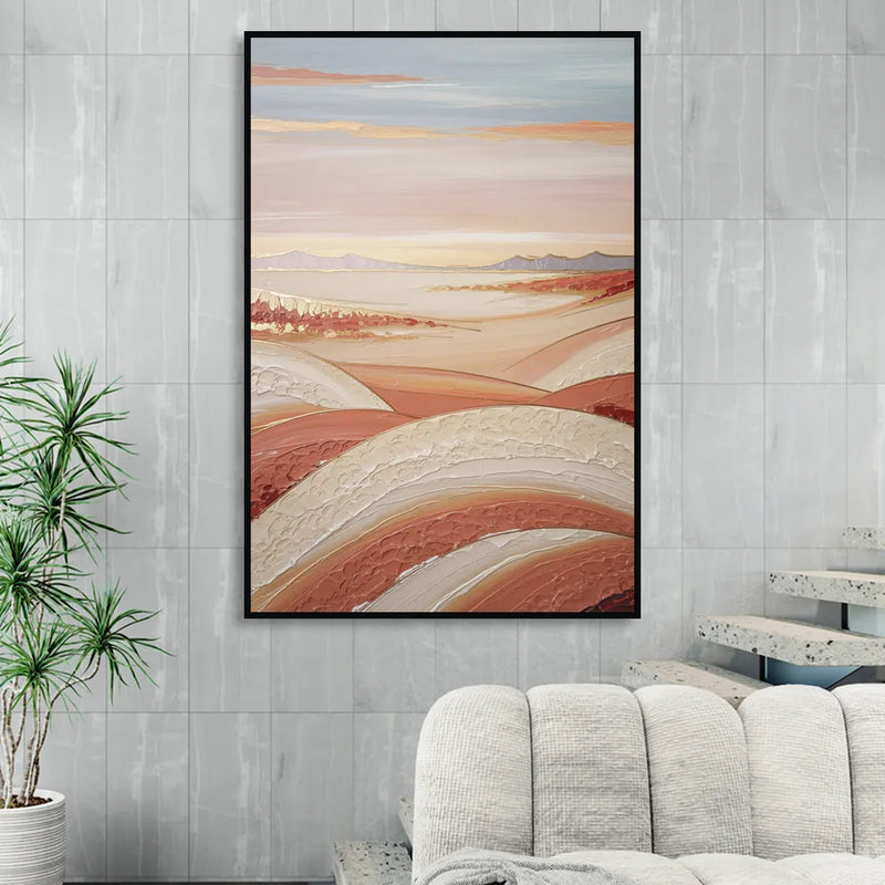 Marfa Texas Horizon Living Room - Black Canvas Wall Art