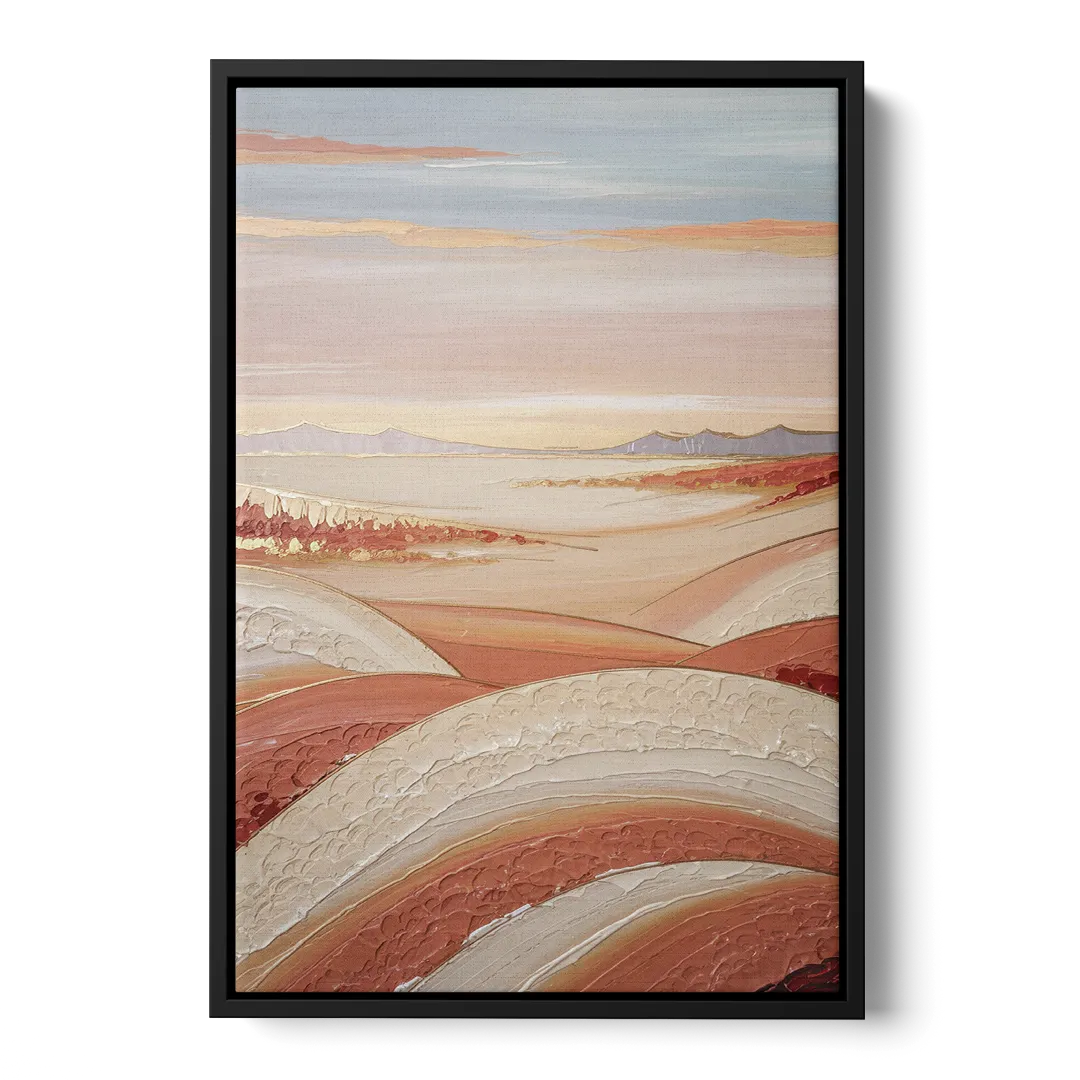 Marfa Texas Horizon Front - Black Canvas Wall Art