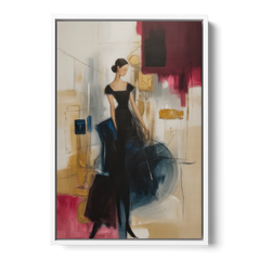 Maria Luisa Magic - White Framed Canvas Wall Art - Front